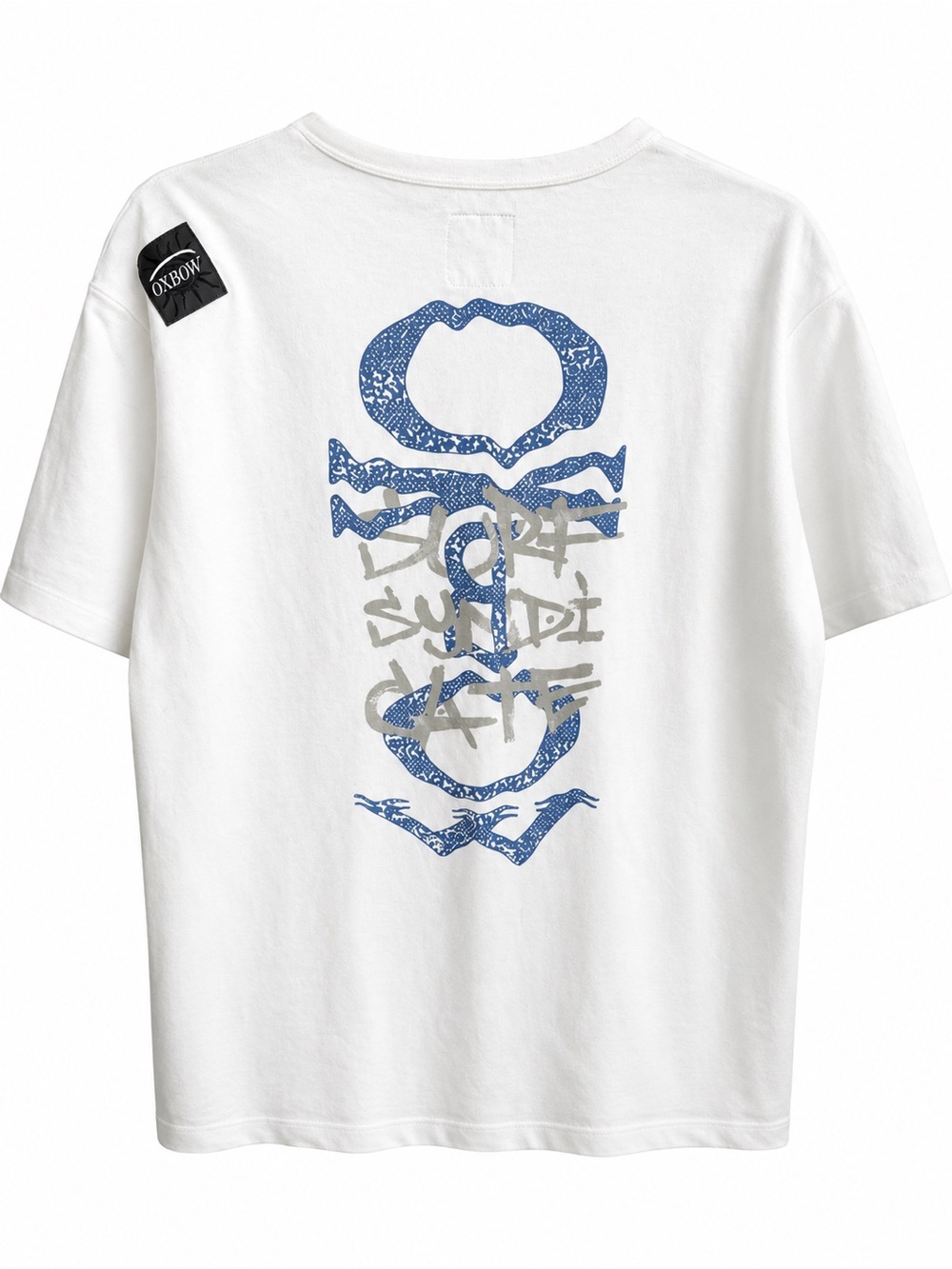 Oxbow White Thick Organic Cotton Graphic T-Shirt Size M
